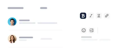Message UI skeleton
